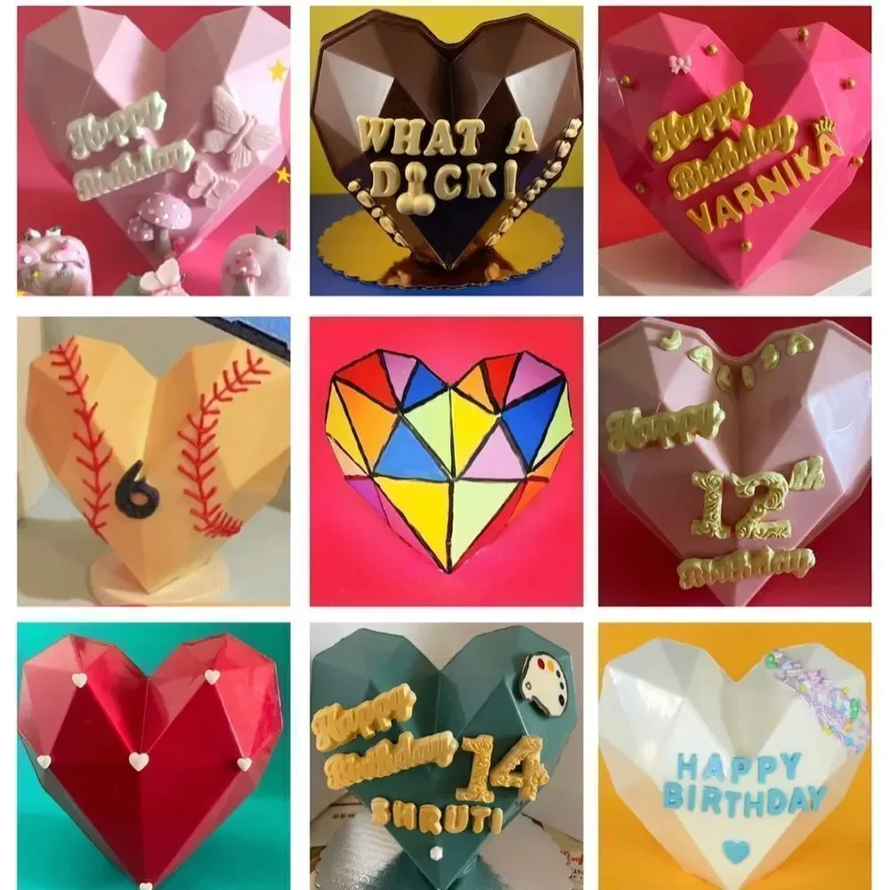 Heart Shape Pinata Valentines Day Reusable Mold DIY Kit Heart Wooden Mallet NIB - Picture 5 of 15